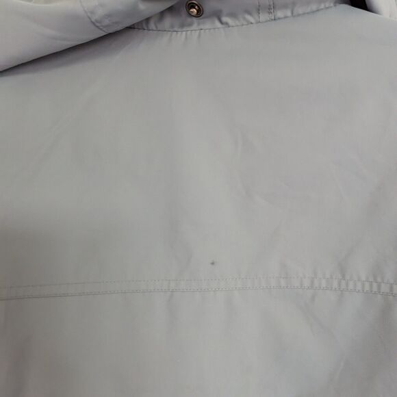 Champion Womens Medium Gray Hooded Nylon Jacket Wind Water Resistant Lined - Picture 11 of 12